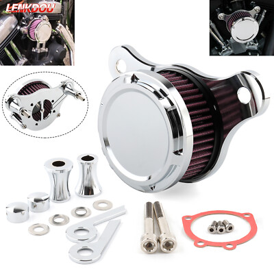Air Cleaner Intake Filter Mini Style For Harley Touring Road Glide Dyna Softail 