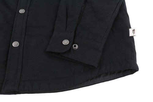 The North Face Campshire Men's Jacket S BLACK Überhemd Fleece Lined Push Button - Picture 5 of 11