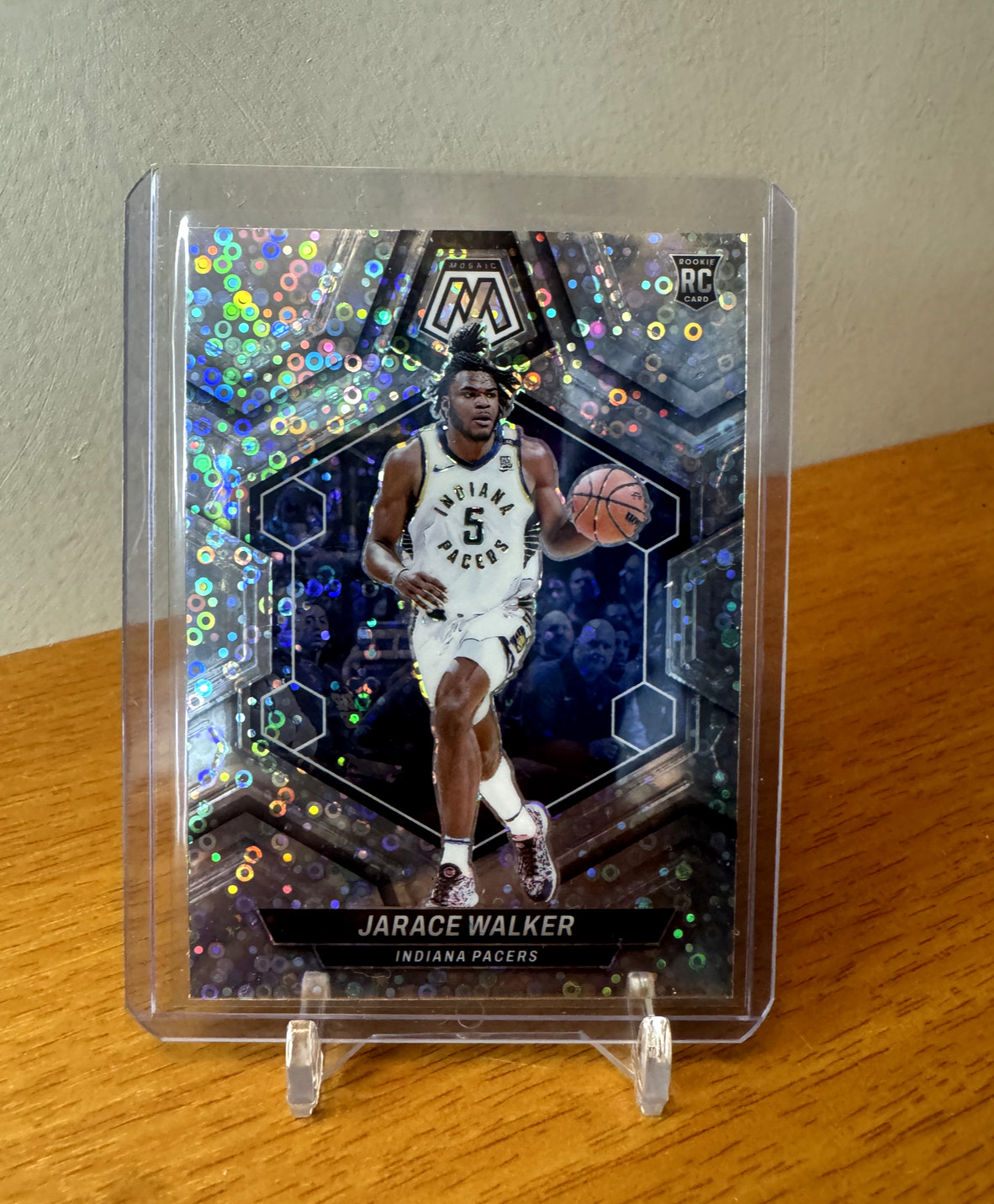 2023-24 Panini Mosaic Jarace Walker RC Fast Break Disco #210 Indiana Pacers