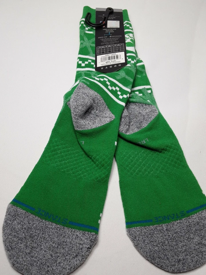 + Calcetines Stance Infiknit Informales NBA Boston Celtics Esmerilados Crew Altura Para Hombres Talla L Foto 4 de 4