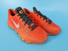 Nike Zoom KD Orange/Silver Basketball Shoes US 7Y (W8.5) 768867-808