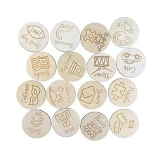 16x étiquettes de rangement de jouets étiquettes de poubelle à jouets pour