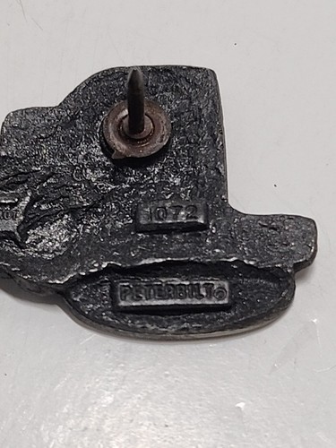 Vintage Peterbilt Trucker Truck Driver Semi Hat Lapel Pin Plastic - Picture 3 of 4