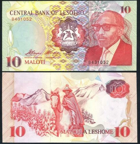 Billets du monde de Lesotho