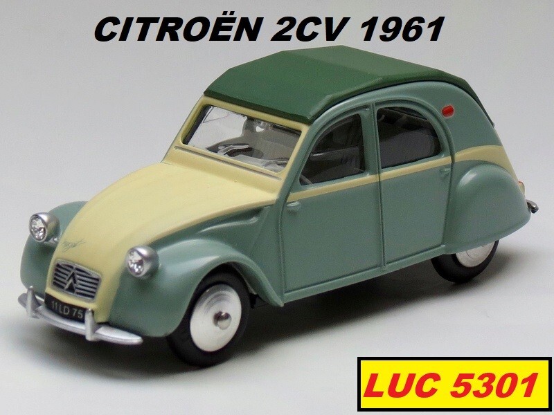Citroën 2CV objet de décoration pour bureau miniature 1/43 Minialuxe avec album BD