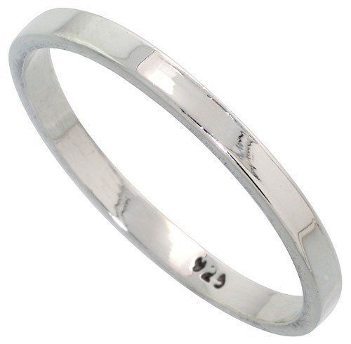 Solid 925 Sterling Silver Simple Stacking Midi Ring Knuckle Band