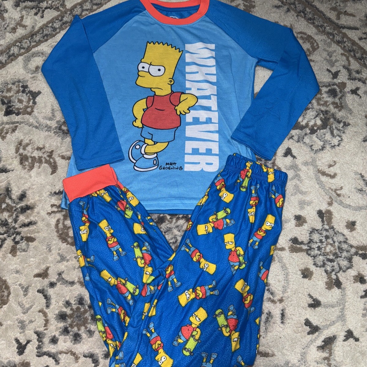 Pajama Sets Children's Simpsons Pyjamas Bart Simpson Pyjamas
