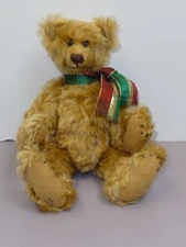 10" Mohair Artist Bear by RAE Golden Teddy Jointed Sweet Face