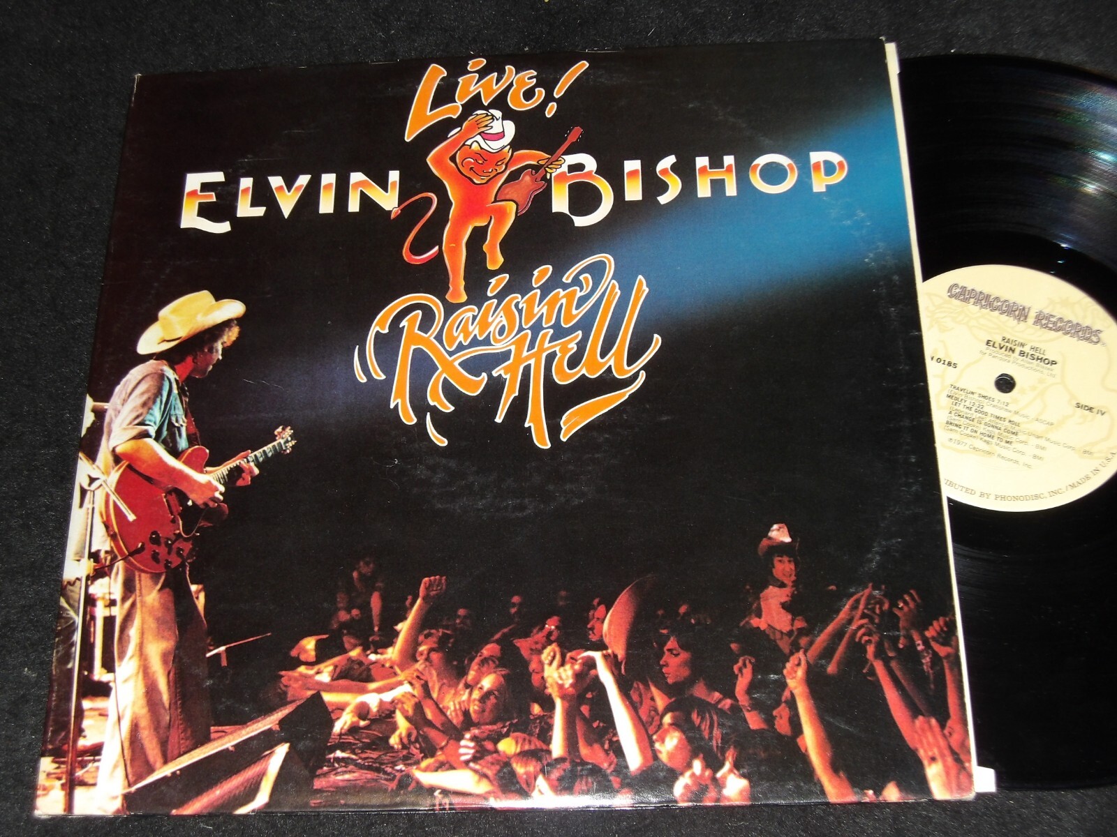 ELVIN BISHOP 2 LP Live! Raisin' Hell Classic CAPRICORN 1977 Tower Of Power Gatef