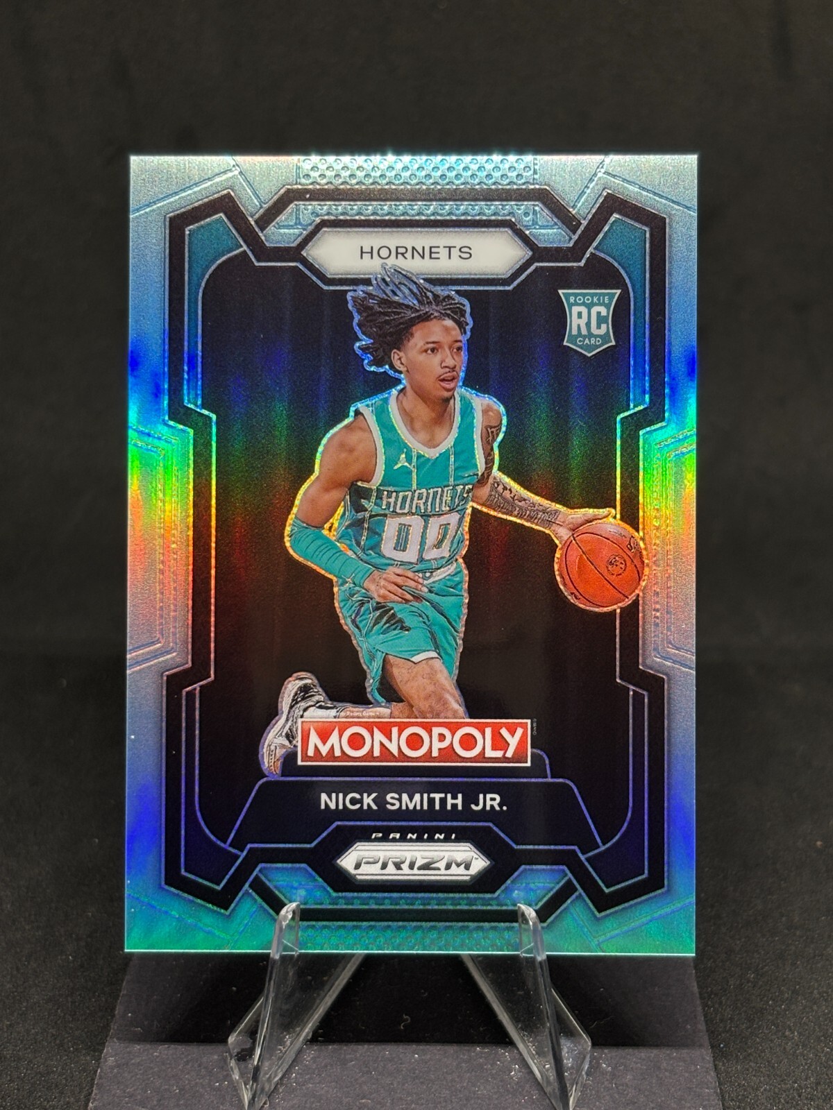 2023-24 Panini Prizm Monopoly Nick Smith Jr. #14 Light Blue /199 Hornets Rookie