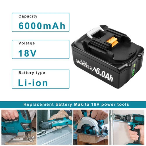 2-Pack 9.0Ah 6.0Ah 5.0Ah For Makita 18V Li-ion Battery BL1850 BL1860 BL1830 LXT - Picture 10 of 18
