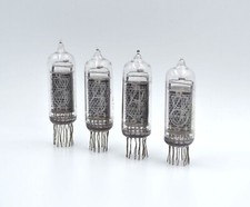 IN-14 IN14 4PCS Nixie TUBE, solderd but UNUSED, Excellent condition, NIXIE CLOCK
