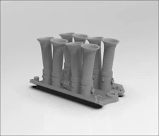 1:16 3d Printed SLA resin Hilborn-Enderle intake manifold