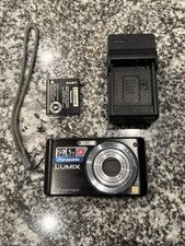 Panasonic LUMIX DMC-FS15 12MP Compact Digital Camera Black Tested Working