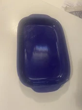 CW by CorningWare 1.9 Qt Purple Stoneware Shallow Baking Casserole Dish