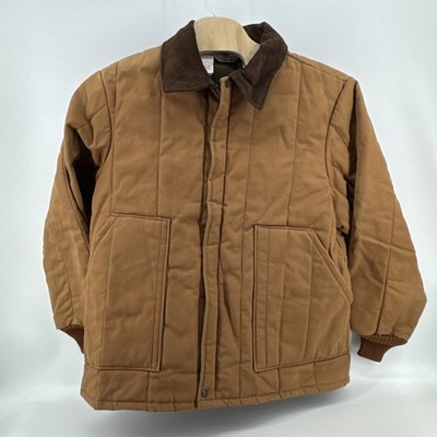 Vtg 70s 80s NOS Walls Blizzard Pruf Jacket 2XL Brown Duck Canvas USA Rare