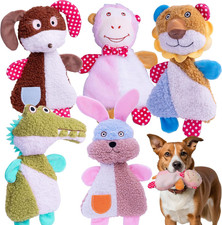 Big 5 Pack Dog Squeaky Toy for Keep Them Busy,Multipack Stuffed Crinkle Puppy Do