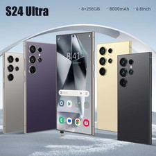 S24 Ultra Smartphone Android 6.8'' HD Unlocked Global 8+256GB 8000mAh Dual SIM