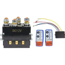 12V 500A Winch Control Solenoid Relay Contactor with Wireless Winch Remote Kit