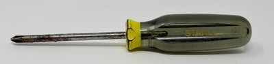 Vintage Stanley Workmaster 65-302 #2 Phillips Screwdriver Smoke Clear Handle USA