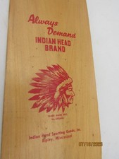 Indian Head Sporting Gods Brand Wooden 48 Can...