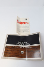 Kodak Carousel Custom 860H Film Slide Projector Original Owner's Manual