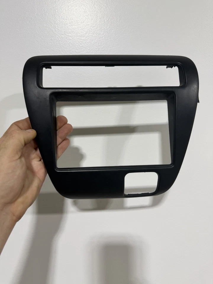 1997-2001 Honda Prelude Center Dash Radio Heater Trim Bezel BLACK Foto 2 de 4