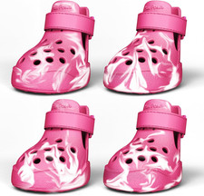 Dog Shoes: Non-Slip Waterproof Sandals for Hot Pavement, Breathable Perforated B