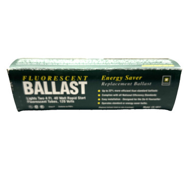 Fluorescent Ballast ES-1011 Rapid Start 120 Volts AC 60 hertz Replacement New