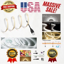 High CRI 90 COB LED Strip Lights - 800LM/m Dimmable 5V USB for Gorgeous Decor