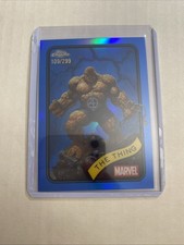 2025 Topps Chrome Marvel Blue REFRACTOR #109 The Thing /299