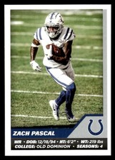 2021 Panini NFL Stickers Zach Pascal Indianapolis Colts #192