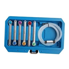  7, 8, 9, 10, 11, 12mm Brake Fluid Clutch Bleeder Hose with 12 Point Wrench 
