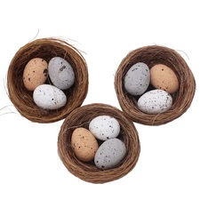 Easter Decorations, Bonnet Making, Arts and Crafts - 23671 - 3 x Nests