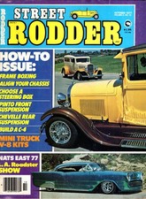 Street Rodder October 1977 ? Frame Boxing / Chevelle Rear Suspension / Mini Truc