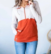 Ampersand Ave Halfzip Hoodie The Bright Side