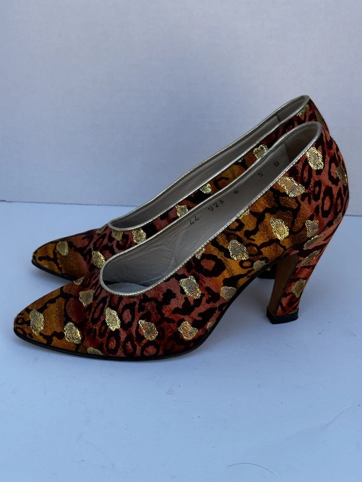 Zapatos de salón Escada vintage con estampado de leopardo talla 6 Foto 4 de 4