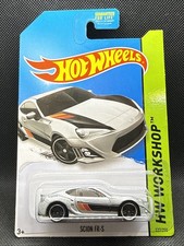 2014 Hot Wheels Scion FR-S HW Workshop Silver w/ Orange Stripes