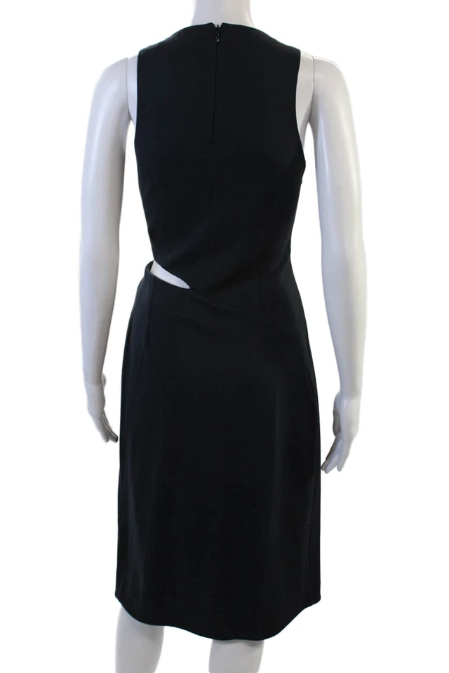 Vestido N Nicholas Para Mujer Cremallera Trasera Sin Mangas Cuello Redondo Corte Azul Marino Talla 6 Foto 3 de 4