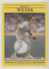 1991 Fleer Walt Weiss #26 gp1