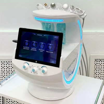 New 7in1 Smart Ice Blue Dermabrasion Facial Machine Skin Cleaning Skin Analyzer