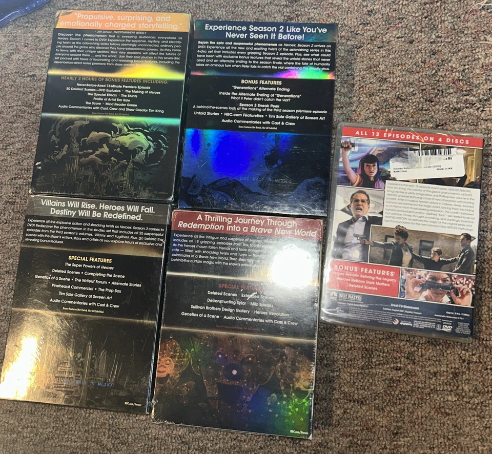 Heroes: The Complete Series + Heroes: Reborn (Seasons 1-4, DVD) 1 2 3 4, NBC - Image 2 of 3