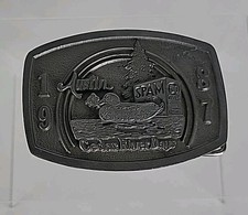 Cedar River Days 1987 Belt Buckle, Austin MN, Limited Edition 124/250, Spam