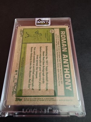 Roman Anthony 2026 Topps Heritage Real One Auto #ROA-RAN Rookie
