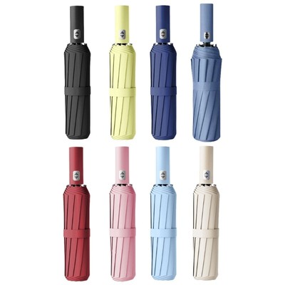 Automatic Open Close Umbrellas 24 Steel Bone Business Travel for Weather Use