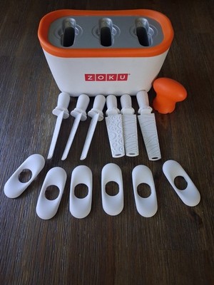 ZOKU Quick Pop Maker 14Sticks, Drip Guards AND Ice Cream Maker Bowl