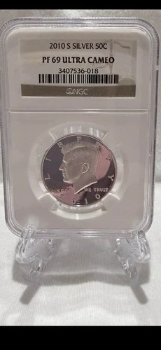 2010-S 50C SILVER PROOF Kennedy Half Dollar, NGC PF69 ULTRA CAMEO (86811)