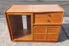 VINTAGE NATHAN TEAK HI-FI CABINET         DELIVERY AVAILABLE