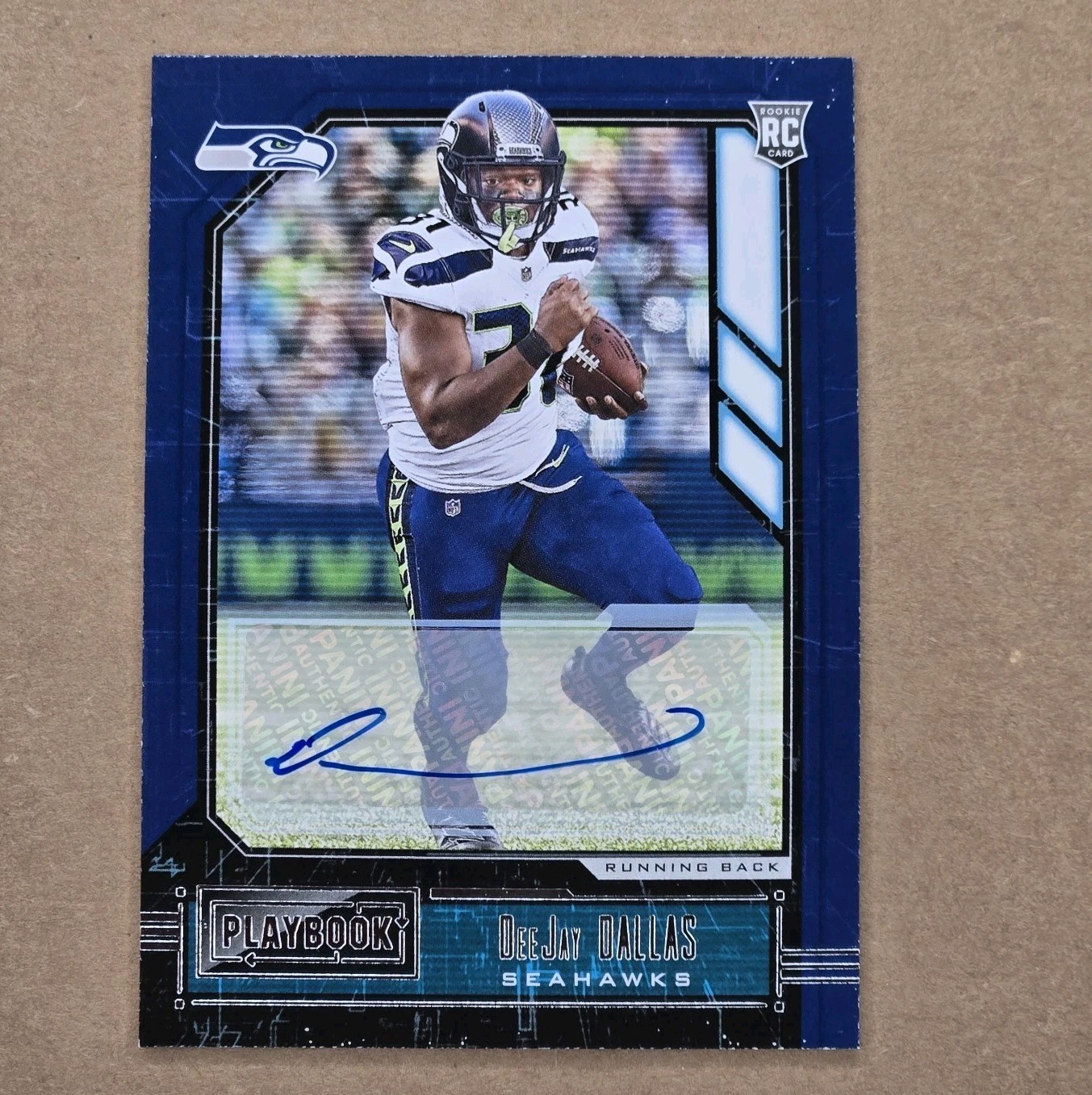 DeeJay Dallas Panini Playbook #161 Autograph