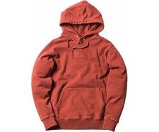 NEW KITH CLASSIC BOX LOGO HOODIE TERRACOTTA RED SIZE XS EXTRA SMALL